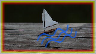 Bark boat. Failed DIY toy project.