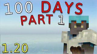 100 Days in Minecraft Hardcore - Ep. 1: A GREAT START! 😱🤯 (Minecraft 1.20)