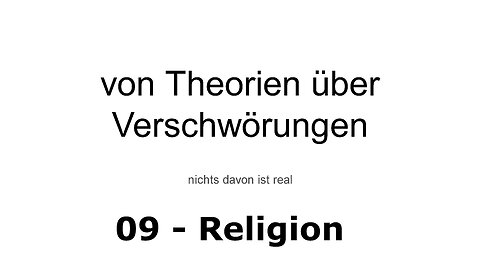 TKTV - 09 - Verschwörungen - Religion | Diskurs (Deutsch)