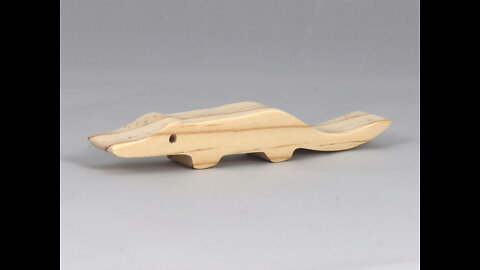 Wood Toy Alligator Cutout, Handmade, Unfinished, Freestanding, and Ready to Paint, Noah's Ark Animal