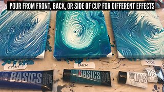 Acrylic Paint Pour - Which way you pour does matter!
