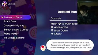 Mario Party Superstars Bobsled Run Minigame Featuring Waluigi VS Nintendo Characters