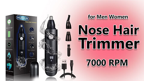 Best Nose Hair Trimmer for Men Women with 7000 RPM Powerful Motor