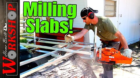 Milling Slabs with an Alaskan Chainsaw Mill | Upgrading my Mill