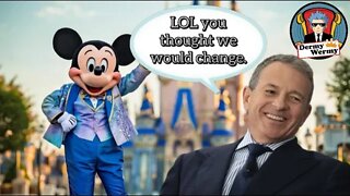 Bob Iger has NO PLANS to FIX Disney