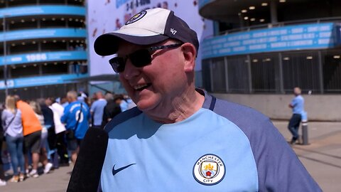 Manchester City fans on treble bid and Premier League three-in-a-row title celebrations