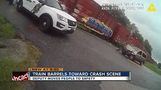 Caught on video: Train crashes into Pasco accident scene