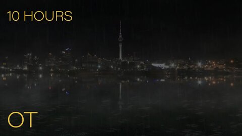 Stormy Night in Auckland | Steady Rain for Relaxation | Study | Sleep | 10 HOURS | Outdoor Therapy
