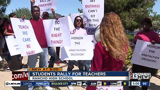 Students and teachers protest to keep teacher raise amid CCSD budget cuts