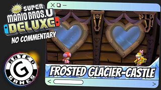 Frosted Glacier-Castle - Wendy's Shifting Castle ALL Star Coins - New Super Mario Bros U Deluxe