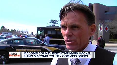 Macomb County Executive Mark Hackel suing Macomb County Commissioners