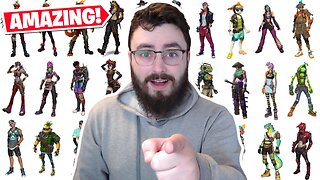 All *NEW* Fortnite Survey Skins! - Reaction & Review