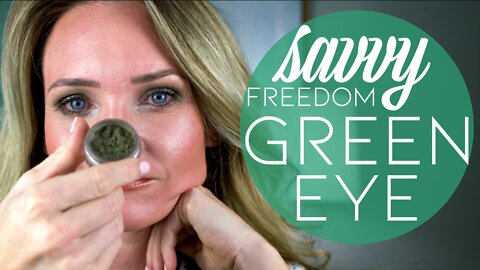Savvy Minerals Green Eye Makeup