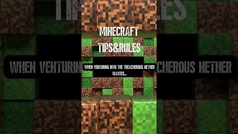 Minecraft Tips and Rules | EP 28 | #minecraft #shortvideo #facts #minecraftshorts #shorts #short