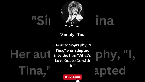 "Simply" Tina: Her Autobiography and Iconic Movie Adaptation #shorts #tinaturner #rocknroll