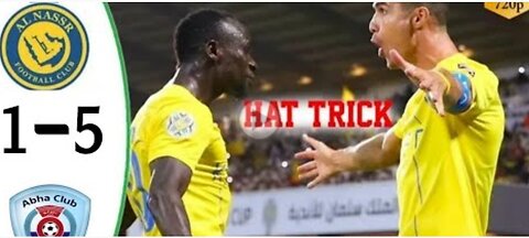 Ronaldo Hattrick ,Sadio mane skills🚀🔥 Al Nassr VS Abha 5-1_ cr7 on fire _All Goals & Highlights 2023