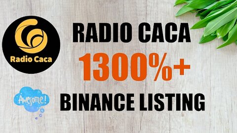 Radio Caca (($RACA)) Coin Binance Listing News || 1300%+ Pump Today