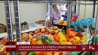 Logan's Donates Fresh Vegetables, Owasso Resource Center Quickly Distributes It