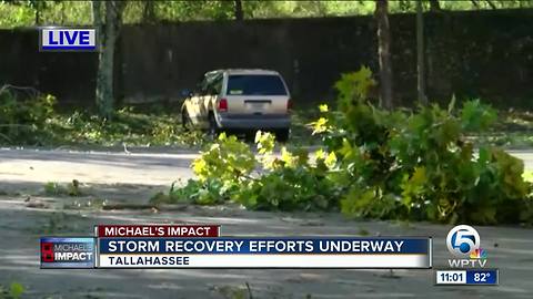 Cleanup underway in Tallahassee after Hurricane Michael slams Florida Panhandle