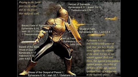 God teaches us how to war as Christian soldiers, as God's warriors