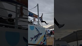 Zip Line On the Biggest Cruise Ship in the WORLD!