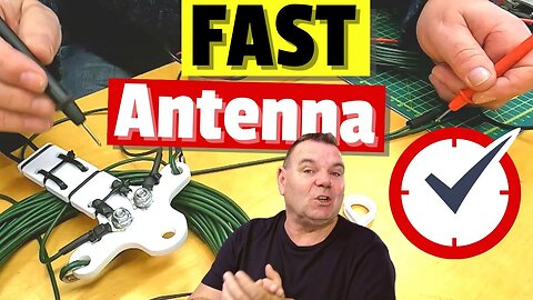 Making an Antenna in 4 minutes - compressed time