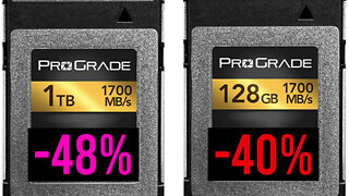 CFexpress memory cards up to 48% cheaper! 128GB & 1TB