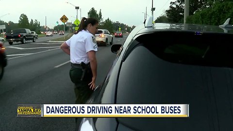 Hillsborough deputies cracking down on drivers who pass stopped school buses