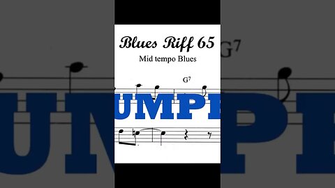 100 Ultimate Blues Riffs (Bb) by Andrew D. Gordon 065 - Sax, Trumpet and Play-along (Midtempo Blues)