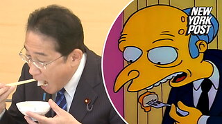 The Simpsons predicted that the Japanese PM would eat a radioactive fish