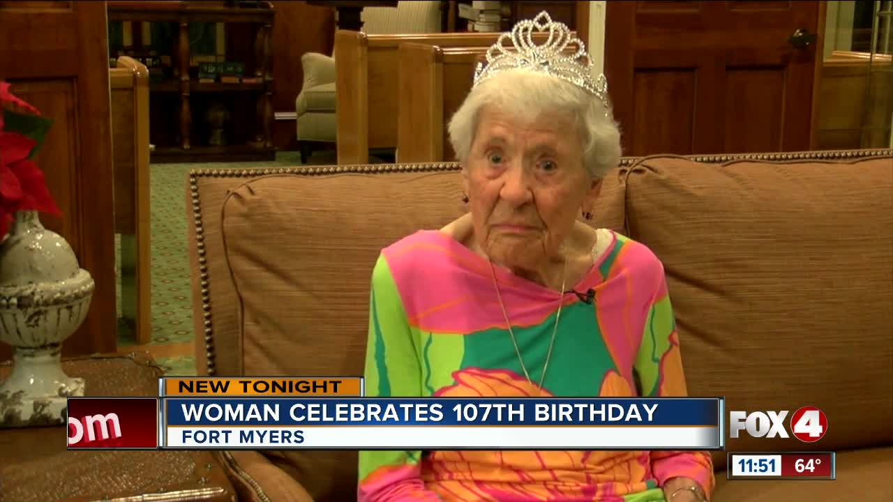 Woman celebrates 107th birthday in Southwest Florida