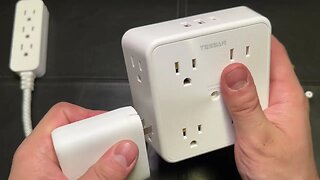 Best Wall Outlet Extender? TESSAN Surge Protector 8 Multi Outlet Extender Unboxing & Overview