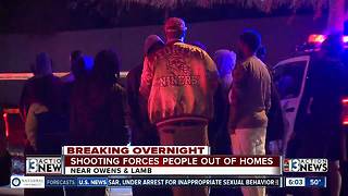 East Las Vegas shooting forces people out of homes