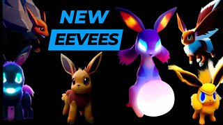 Making new Eevee Evolutions using AI || Creating Pokemon / Fakemon