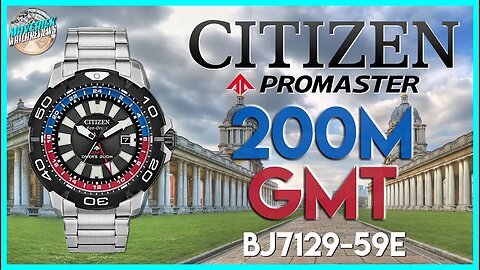 Giant GMT! | Citizen Promaster 200m Quartz Solar GMT BJ7129-59E Unbox & Review