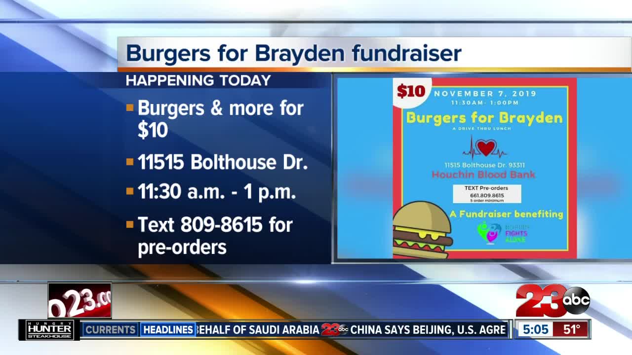 Burgers for Brayden Fundraiser