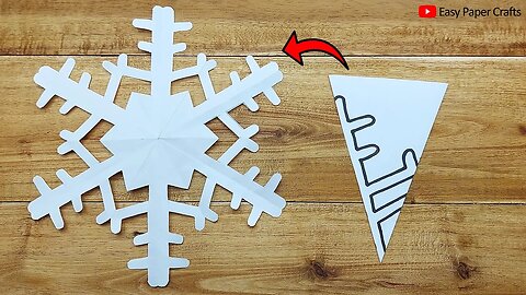 Paper Cutting Snowflakes Design ❄️ How to Make Snowflake Out of Paper 🎄 Easy Paper Crafts