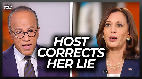 Watch Kamala Harris Get Angry as NBC Host Calmly Corrects Her Lie