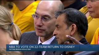 NBA to vote on 22-team return to Disney World
