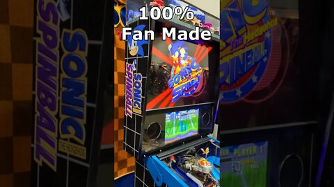 Work of Art: Fan-Made Custom Sonic Spinball Pinball Machine #Shorts