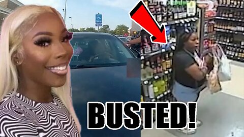 Ta'Kiya Young BUSTED on video STEALING liquor at Krogers before getting SHOT by police! Watch this!