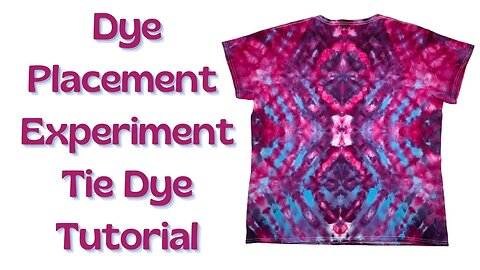 Tie-Dye Designs: Dye Placement Experiment Diagonal Pleated Ice Dye