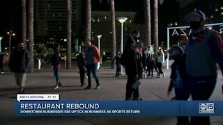 Downtown Phoenix businesses see uptick as sports return