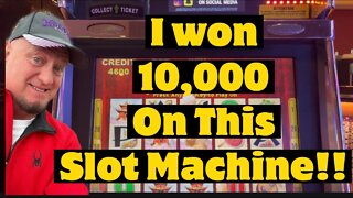 I won 10,000 on a Slot Machine Jackpot in 2022!!!