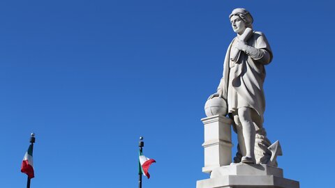 Demonstrators topple Christopher Columbus statue in Baltimore