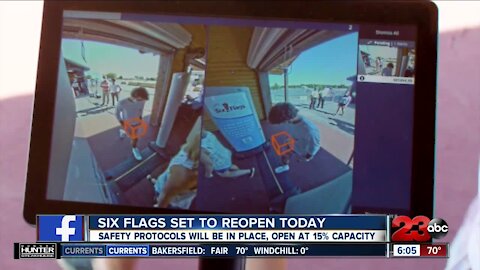 Six Flags set to reopen today with new coronavirus restrictions in place