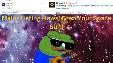 PEPE being listed on BINANCE & Crypto.com!!! Get Ready For TAKE OFF🚀🚀