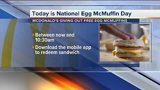 McDonald's offering free Egg McMuffins today