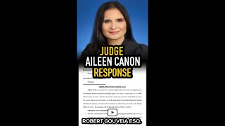 Judge Aileen Cannon MODIFIES Her Order #shorts