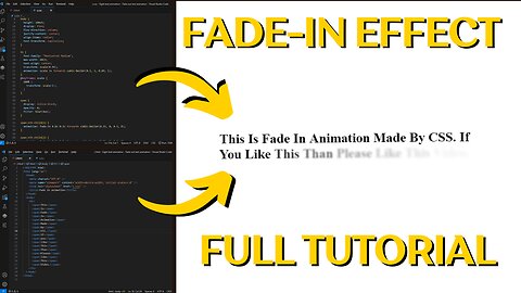 Watch How I Build This Fade-In Text Animation Effects | Website Animation Html CSS